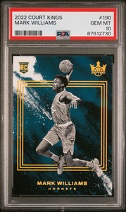 2022 Court Kings Mark Williams Level IV 4 SSP RC PSA 10 #190 Charlotte Hornets