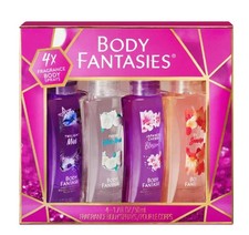 Body Fantasies Signature Fragrance Body Spray Gift Set for Women 1.7 oz 4 count4