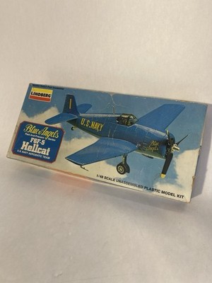 1982 Lindberg Blue Angels Grumman F6F-5 Hellcat 1:48 Scale Kit #2330 *New