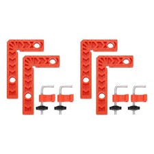 4Pcs Corner Clamp 90 Degree Right 3 Inch Angle Clamp Set, Orange