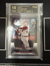 2023 Bowman Chrome Mega Box Shohei Ohtani Navy Refractor #/175 FCG 10