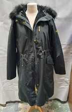 Barbour International Touchdown Jacket, Waterproof & Breathable Black Coat-UK 18