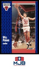 1991-92 Fleer Will Perdue #32 Chicago Bulls