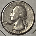 *SILVER* 1941-D  Washington Quarter -《Great Way To Buy Silver!!》