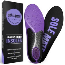 Carbon Fiber Insole - Heavy Duty Arch , Orthotic, Absorbs Shock, Reduces Flat...