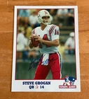 Steve Grogan New England Patriots Signed Autograph Alumni 8.5x11 Hero Photo Card