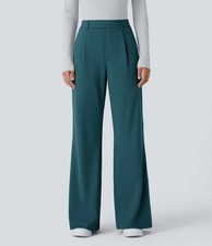 HALARA DayStretch High Waisted Pocket Work Flare Pants Size M Petite