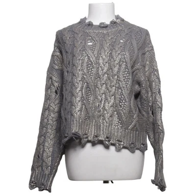 Zara, pull en tricot, taille : L, gris, acrylique/polyamide/laine, autre #DSB - Photo 1/4