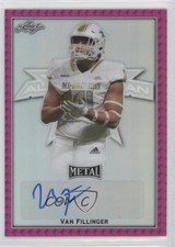 2020 Leaf Metal US Army All-American Bowl Pink 8/10 Van Fillinger Auto 4z8