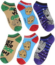 Marvel Guardians of The Galaxy I Am Groot 3 Pack Ankle Socks