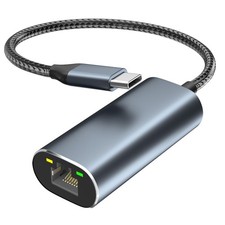 2.5Gbps USB C to RJ45 Ethernet Adapter Gigabit LAN Network Converter Laptop