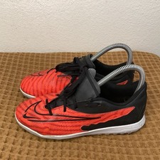 Nike React Phantom GX Pro TF Youth 3.5 Red Black Turf Soccer Cleats DD9567-600