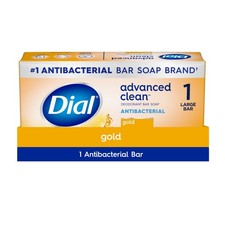 Dial Gold Antibacterial Deodorant Bar Soap Advanced Clean 4 oz