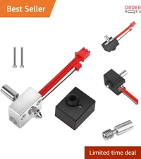 3D Printer Heater Block Kit Copper Nozzle Titanium Heatbreak for Ender S1 Pro