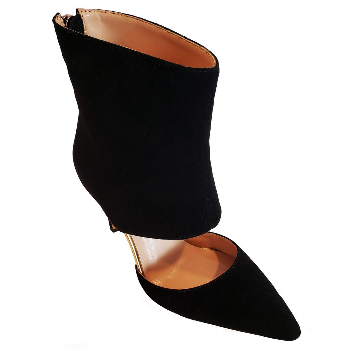 Появились новые женские замшевые туфли-лодочки Jelyn с острым носком, BHFO 0780