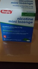 1 box of 4 mg mint nicotine mini lozenges 3 bottles 81 lozenges stop smoking aid