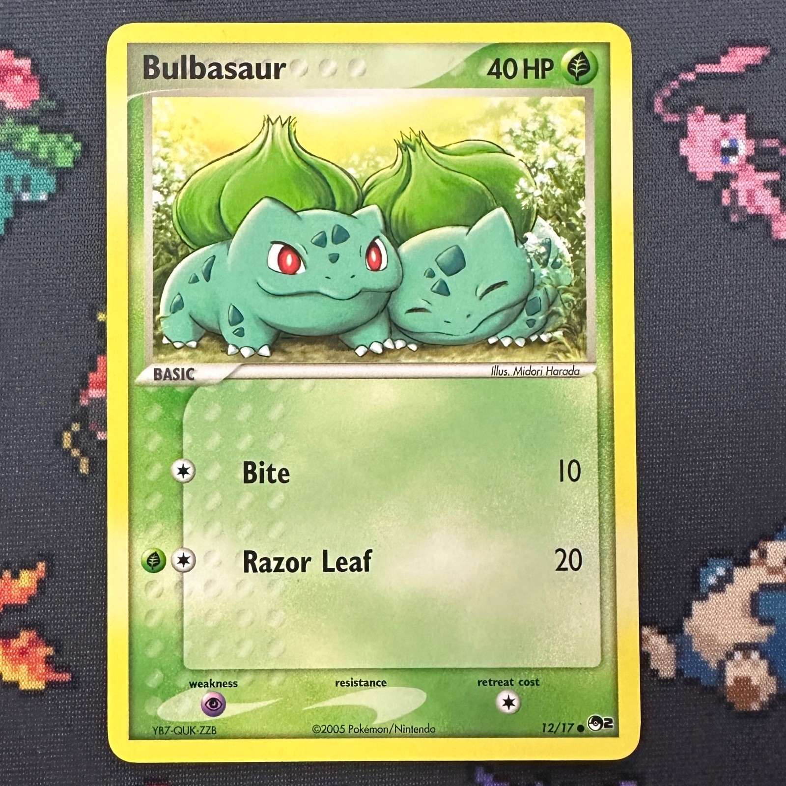 Bulbasaur 12/17 POP Series 2 NM Mint Pokemon TCG Vintage