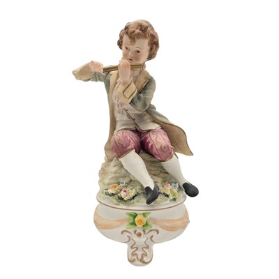 Boy Bisque Porcelain Vintage Figurines Andrea by Sadek 7914 Japan