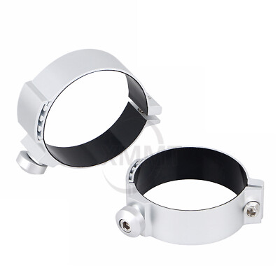 Silver Fork Deflectors Mounting Clamp Kit For Yamaha Road Star V Star 1100 1300