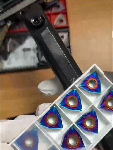 10pcs High hardness quenched steel nano blue CNC blade MGMN200-G - Video 1 of 1