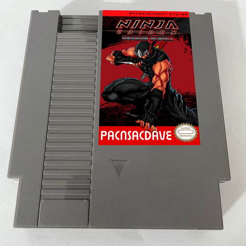 ๐ Ninja Gaiden Dragon Scroll NES Cart - 72-Pin Game Cartridge for NES Console - Picture 3 of 7