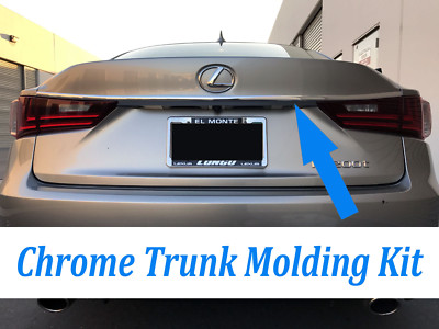 For Buick 2003-2018 Chrome Silver Rear Trunk Trim Molding Kit Accent