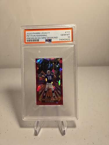 2020 Legacy MINI Peyton Manning Premium Edition Diamond Pink Legends /10 PSA 10 - Picture 2 of 6
