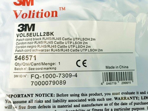 3M Volition CAT5E CAT6 CAT7 Patchkabel RJ45 LAN Ethernet Netzwerk kabel 0,25-20m - Bild 11 von 51