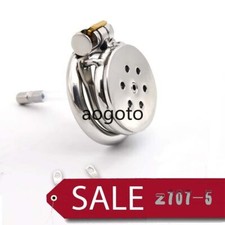 Stainless Steel Male Chastity Device Pocket-Size Cage Men Metal Lock Belt