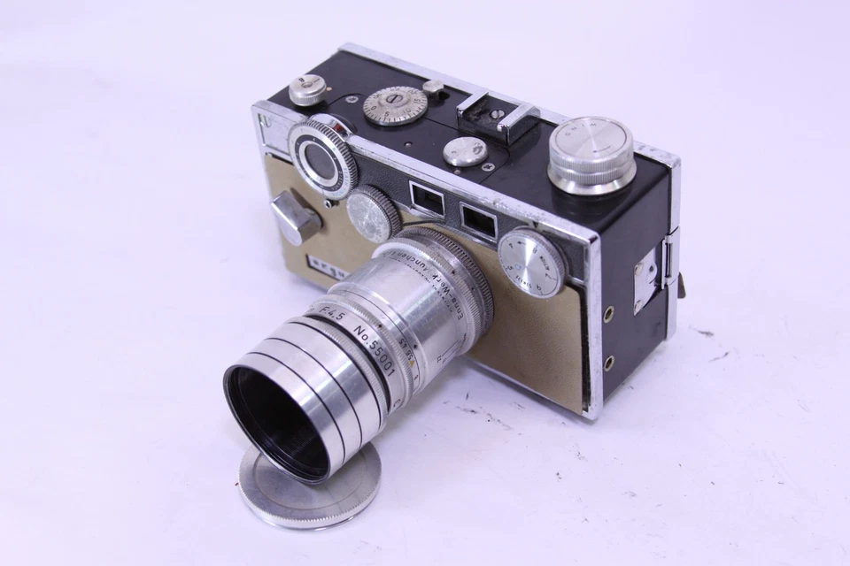 Vintage ARGUS Camera With Telephoto Camera LENS 100mm TELE-SANDMAR F:4.5  - Image 2 of 4