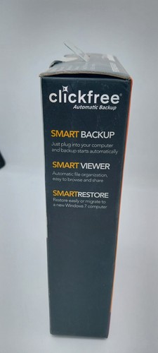 Clickfree Automatic Backup 500GB RED External Hard Drive Portable Backup NIB - Picture 3 of 8