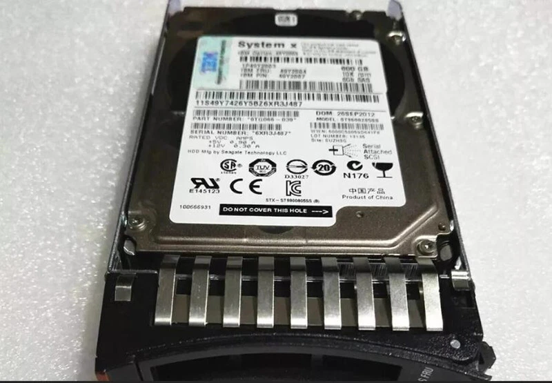 NEW IBM 49Y2003 49Y2004 49Y2007 600GB 10K 6GBPS SAS 2.5 IN SFF HS HARD DRIVE - Image 3 of 3