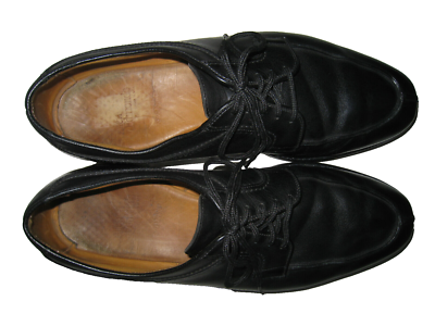 New Allen Edmonds Stockbridge Black Leather Lace-up Oxford Dress Shoes 11  11D Allen Edmonds Stockbridge Black Split Moc Toe Lace up  main image 2