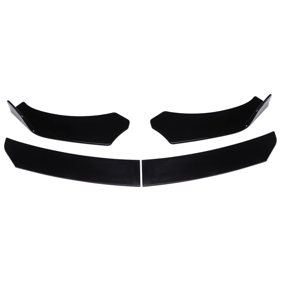 Divisor de alerón labial de parachoques delantero + varillas de puntal plateadas para Pontiac GTO 2004-2006 Foto 4 de 4