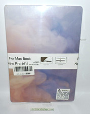 MacBook Pro 16.2 Marble Hard Plastic Shell w Blue Keyboard Cover A2485 A2141 NEW