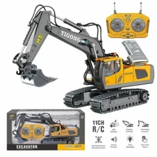 2.4G 9/11CH RC Excavator Bulldozer Construction Toys Remote Control Crawler