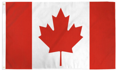 3x5 Country of Canada UltraBreeze 5x3ft Poly Flag Grommets Super Polyester