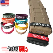 300 BLK Blackout Magazine ID Marking Bands /Upper Receiver AAC Mag Silicone Band