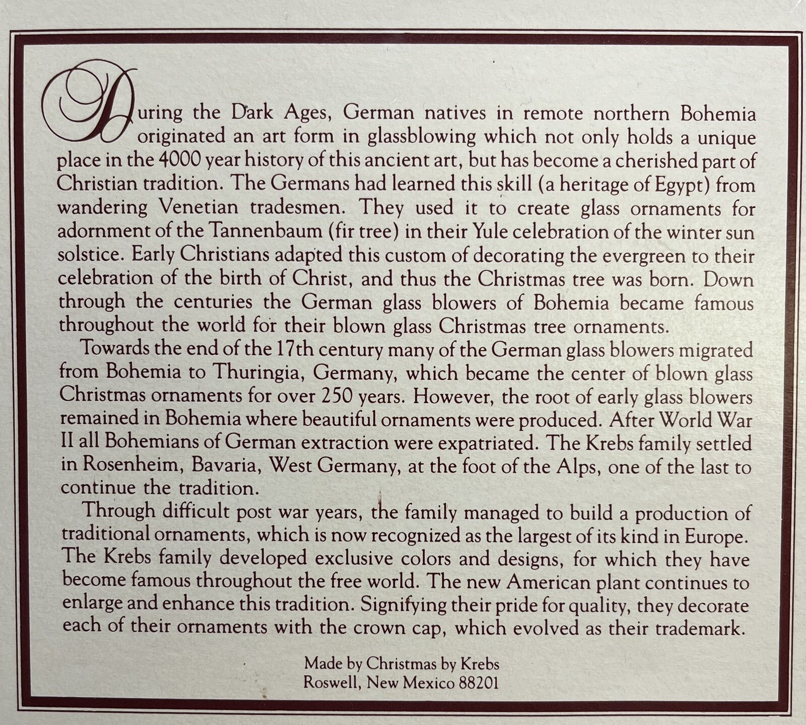 Vintage Christmas By Krebs Round Ornaments Light Mint Color From