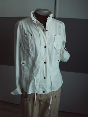Damen Heine Blusenjacke,Jacke+weiß  Gr.38 ++ wenig getragen