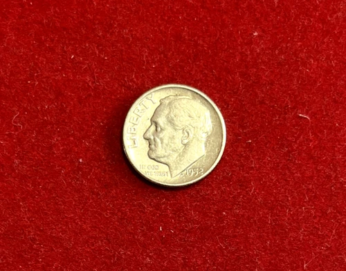 United States 1952-S Roosevelt Dime AU KM#195 Silver Coin T1639a