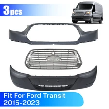 Front Bumper Cover Assembly kit Grille Set for Ford Transit-150 250 2015/2019