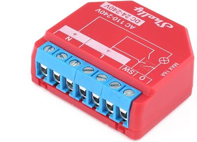 Shelly Plus 1PM, WLAN + Bluetooth Schaltaktor mit Messfunktion WiFi-Schalter