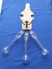 Holzständer 3 Schnapsgläser 3 Schnapsflaschen 6er Set mundgeblasen