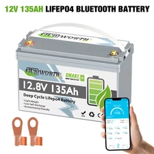 TCBWORTH 12V 135Ah Low-Temp Cut-off LiFePO4 Battery BMS For Trolling Motor New