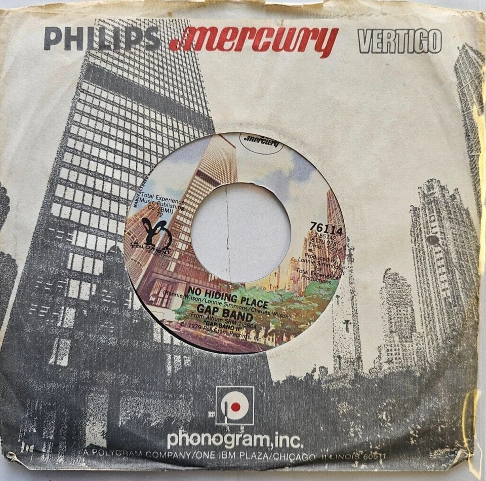 The Gap Band – Humpin 7" vinyl record US import Soul funk 1980 on mercury - Image 3 of 4