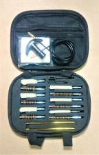 19pc Compact Gun Cleaning Kit for Handguns & Rifles 223 5.56 270 308 9mm 40 45 