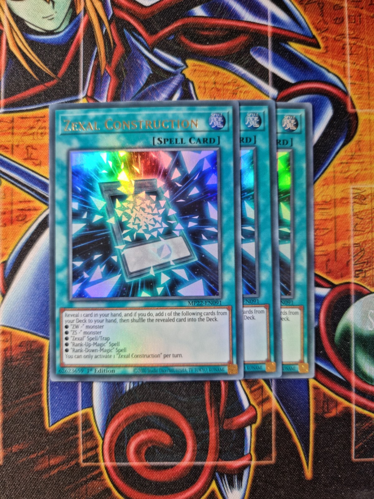 3x MP22-EN091 Zexal Construction Ultra Rare 1st Edition Mint YuGiOh Card
