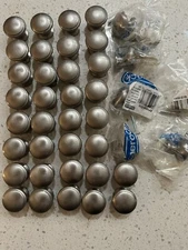 Amerock  Designer 1 1/4" Round, Polished Chrome kitchen cabinet knobs  lot of 40