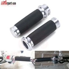1" 25mm Motorcycle Handlebar Hand Grips for Harley Sportster XL 883 1200 Custom